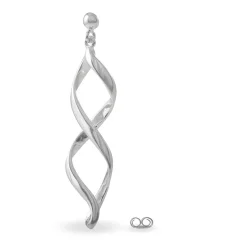 Histoire d'Or Boucles D'oreilles Pendantes Jolanda Argent Blanc Hot