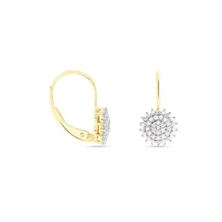 Histoire d'Or Boucles D'oreilles Pendantes Veronick Or Jaune Diamant Outlet