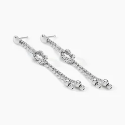 Histoire d'Or Boucles D'oreilles Pendantes Deauville Argent Blanc Discount
