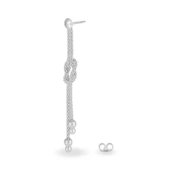 Histoire d'Or Boucles D'oreilles Pendantes Deauville Argent Blanc Discount