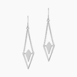Histoire d'Or Boucles D'oreilles Pendantes Tylee Argent Blanc Outlet