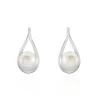 Histoire d'Or Boucles D'oreilles Pendantes Loren Argent Blanc Perle De Culture Sale