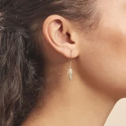 Histoire d'Or Boucles D'oreilles Pendantes Hanae Plaqué Or Jaune Outlet