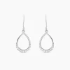 Histoire d'Or Boucles D'oreilles Pendantes Nicole Argent Blanc Oxyde De Zirconium