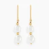 Histoire d'Or Boucles D'oreilles Pendantes Pearly Or Jaune Perle De Culture Best