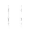 Histoire d'Or Boucles D'oreilles Pendantes Manou Argent Blanc Best