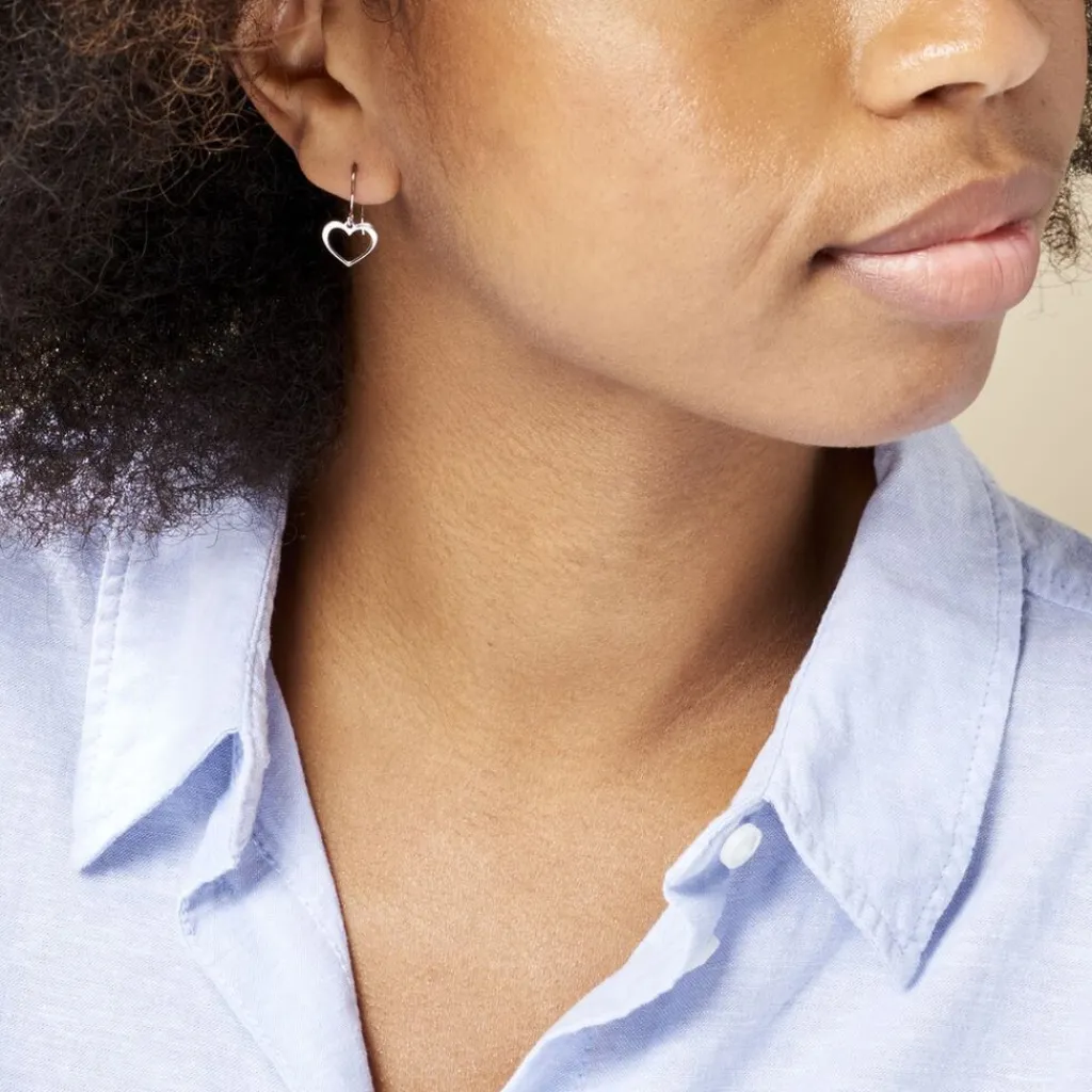 Histoire d'Or Boucles D'oreilles Pendantes Cosima Argent Blanc Online