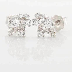 Histoire d'Or Boucles D'oreilles Pendantes Amissa Argent Blanc Oxyde De Zirconium