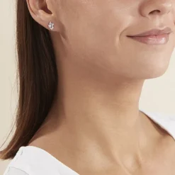 Histoire d'Or Boucles D'oreilles Pendantes Amissa Argent Blanc Oxyde De Zirconium