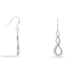 Histoire d'Or Boucles D'oreilles Pendantes Ayhan Argent Blanc Oxyde De Zirconium Online