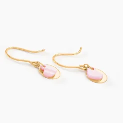 Histoire d'Or Boucles D'oreilles Pendantes Cleomela Coeur Or Jaune Nacre Outlet