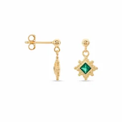 Histoire d'Or Boucles D'oreilles Pendantes Bobbie Plaqué Or Jaune Spinelle Online