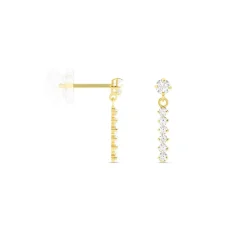 Histoire d'Or Boucles D'oreilles Pendantes Barakat Or Jaune Oxyde De Zirconium Clearance