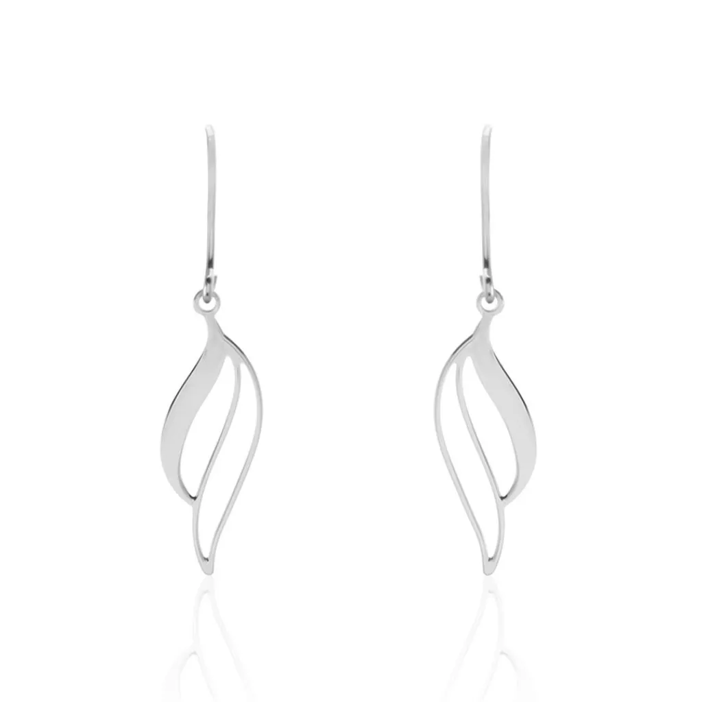 Histoire d'Or Boucles D'oreilles Pendantes Argent Blanc Prudent Best