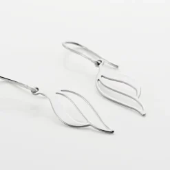 Histoire d'Or Boucles D'oreilles Pendantes Argent Blanc Prudent Best