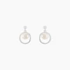 Histoire d'Or Boucles D'oreilles Pendantes Ivana Argent Blanc Perle De Culture Online