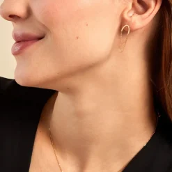 Histoire d'Or Boucles D'oreilles Pendantes Brin D'or Or Jaune Sale