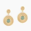 Histoire d'Or Boucles D'oreilles Pendantes Hugolin Plaqué Or Aventurine New