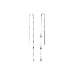 Histoire d'Or Boucles D'oreilles Pendantes Themis Argent Blanc Oxyde De Zirconium Outlet