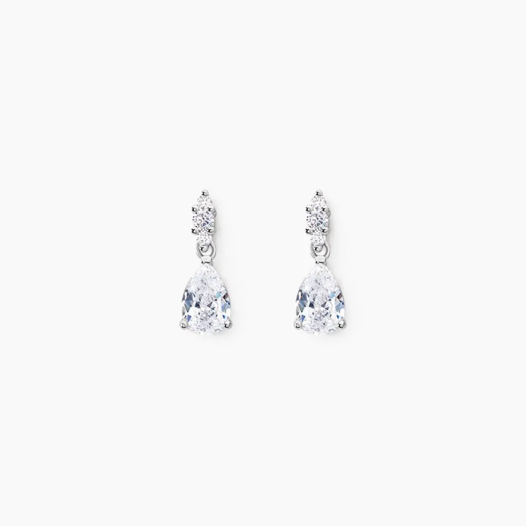 Histoire d'Or Boucles D'oreilles Pendantes Marie-helena Argent Oxyde De Zirconium Best