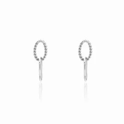Histoire d'Or Boucles D'oreilles Pendantes Cherise Argent Blanc Sale