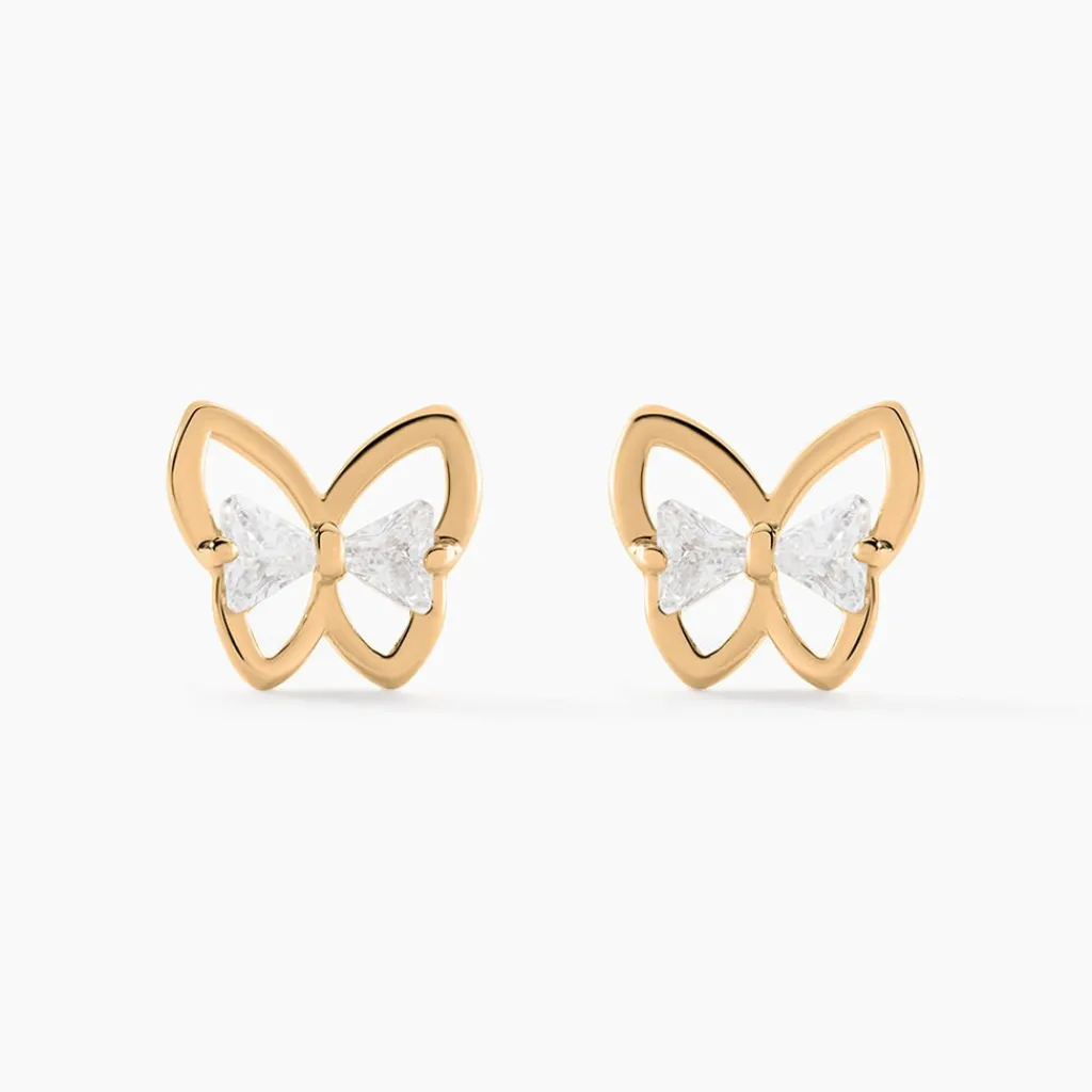 Histoire d'Or Boucles D'oreilles Pendantes Jelissa Plaqué Or Oxyde De Zirconium Hot