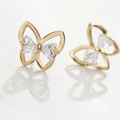 Histoire d'Or Boucles D'oreilles Pendantes Jelissa Plaqué Or Oxyde De Zirconium Hot