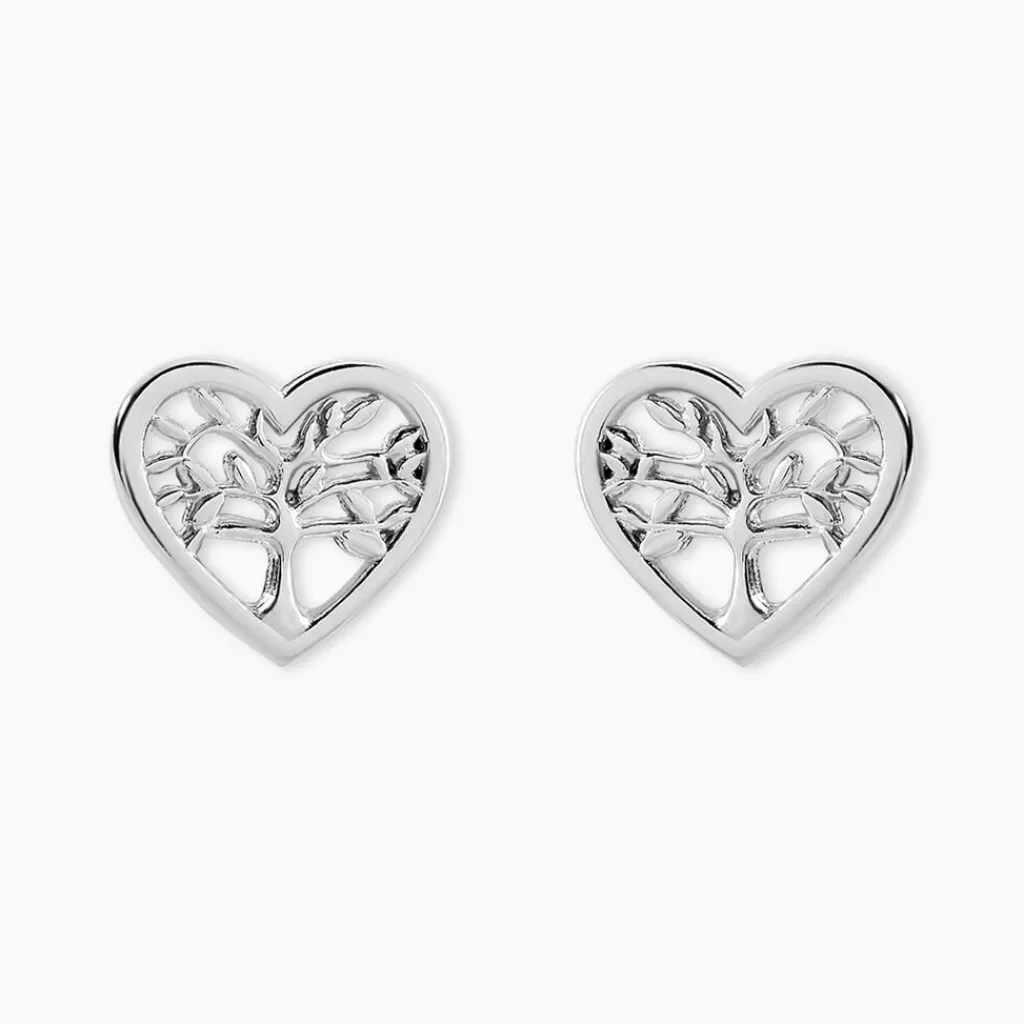 Histoire d'Or Boucles D'oreilles Pendantes Elwenn Argent Blanc Sale