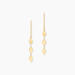 Histoire d'Or Boucles D'Oreilles Pendantes Epaphras Or Jaune Clearance
