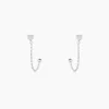 Histoire d'Or Boucles D'oreilles Pendantes Honor Argent Blanc New