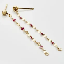 Histoire d'Or Boucles D'oreilles Pendantes Or Jaune Asteria