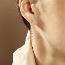 Histoire d'Or Boucles D'oreilles Pendantes Or Jaune Asteria