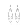 Histoire d'Or Boucles D'oreilles Pendantes Shiny Argent Blanc Discount