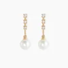 Histoire d'Or Boucles D'oreilles Pendantes Louise-marie Or Jaune Perle De Culture New