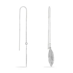 Histoire d'Or Boucles D'oreilles Pendantes Euriell Argent Blanc Discount