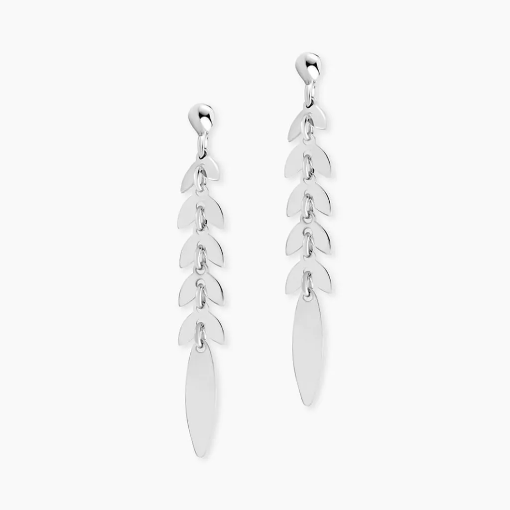 Histoire d'Or Boucles D'oreilles Pendantes Auxanne Argent Blanc Best