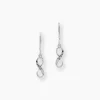 Histoire d'Or Boucles D'oreilles Pendantes Argent Blanc Teoxane Best