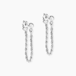Histoire d'Or Boucles D'oreilles Pendantes Argent Blanc Renae Online