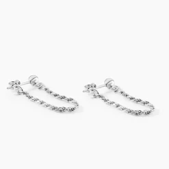Histoire d'Or Boucles D'oreilles Pendantes Argent Blanc Renae Online