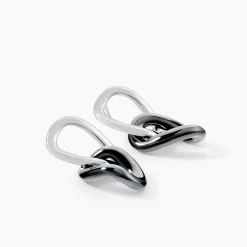 Histoire d'Or Boucles D'oreilles Pendantes Korey Argent Blanc Céramique Clearance