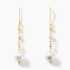 Histoire d'Or Boucles D'oreilles Pendantes Bindy Or Jaune Perle De Culture Hot