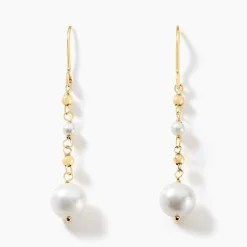 Histoire d'Or Boucles D'oreilles Pendantes Bindy Or Jaune Perle De Culture Hot