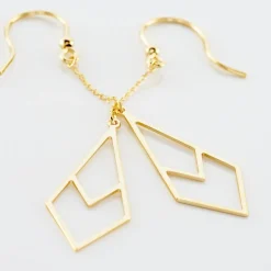 Histoire d'Or Boucles D'oreilles Pendantes Swanny Or Jaune Outlet