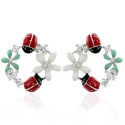 Histoire d'Or Boucles D'oreilles Pendantes Eliniane Argent Blanc Oxyde De Zirconium