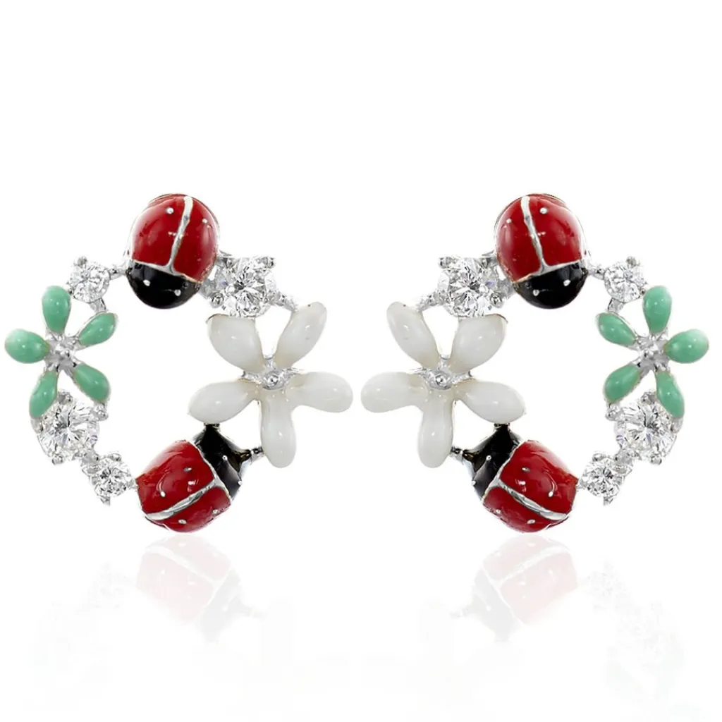 Histoire d'Or Boucles D'oreilles Pendantes Eliniane Argent Blanc Oxyde De Zirconium