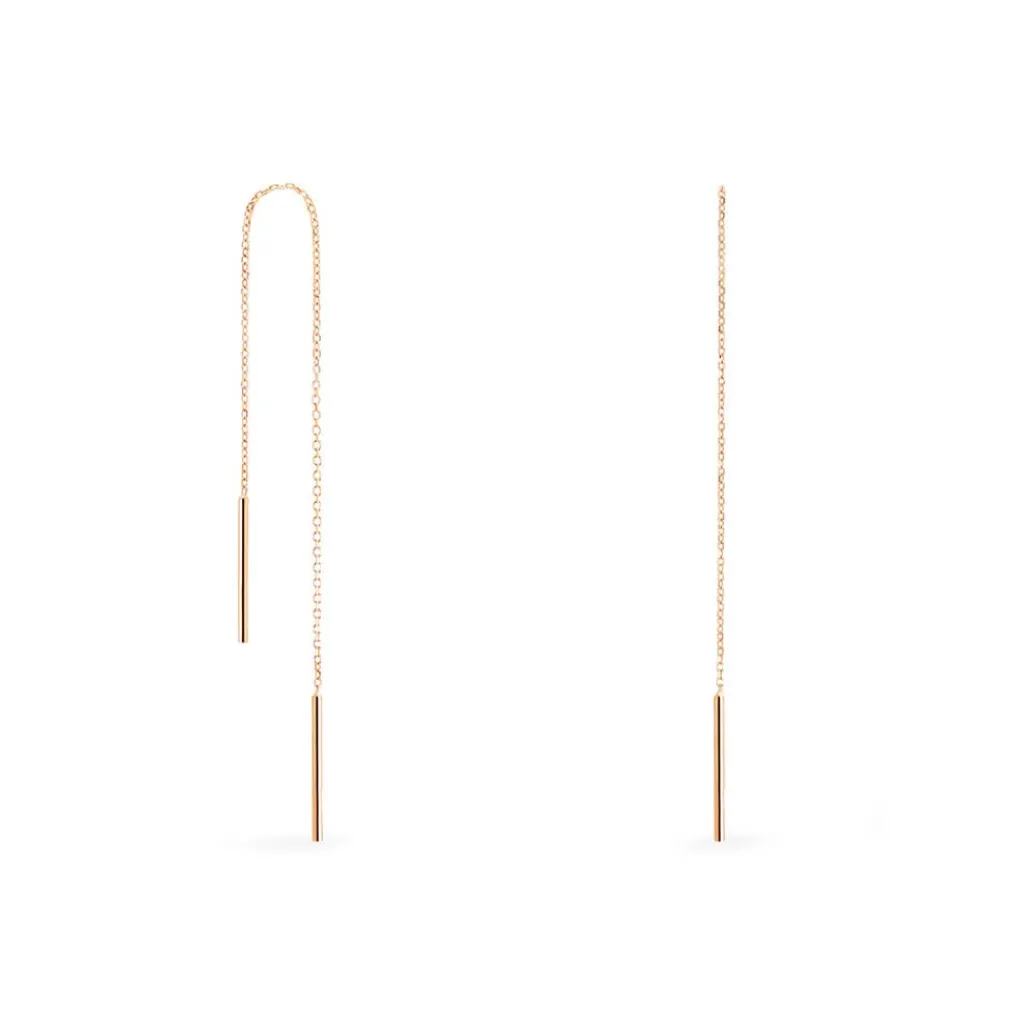 Histoire d'Or Boucles D'oreilles Pendantes Pink Or Rose Hot