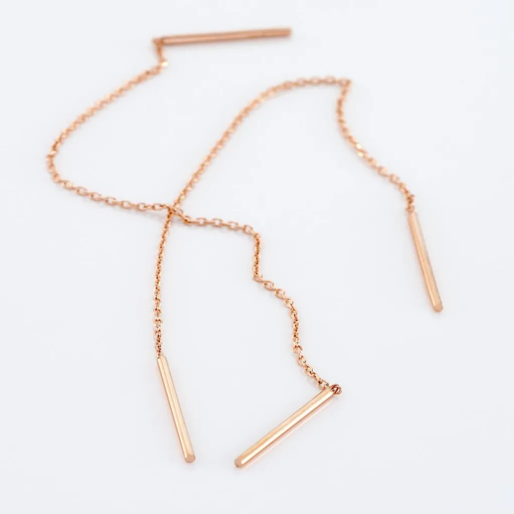 Histoire d'Or Boucles D'oreilles Pendantes Pink Or Rose Hot