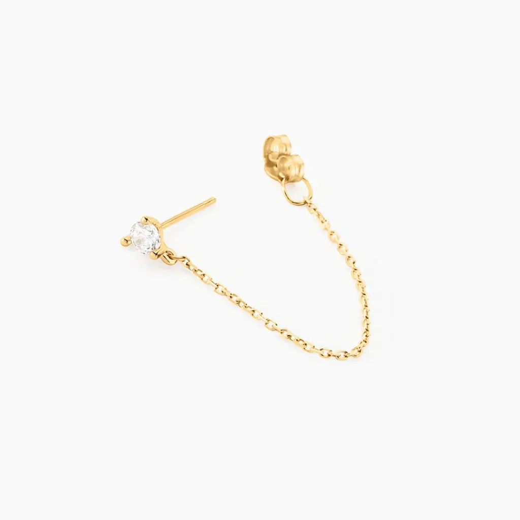 Histoire d'Or Boucles D'oreilles Pendantes Or Jaune Acierna Oxyde De Zirconium