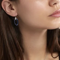 Histoire d'Or Boucles D'oreilles Pendantes Peer Argent Blanc Oxyde De Zirconium Clearance