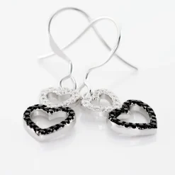 Histoire d'Or Boucles D'oreilles Pendantes Lio Argent Blanc Oxyde De Zirconium